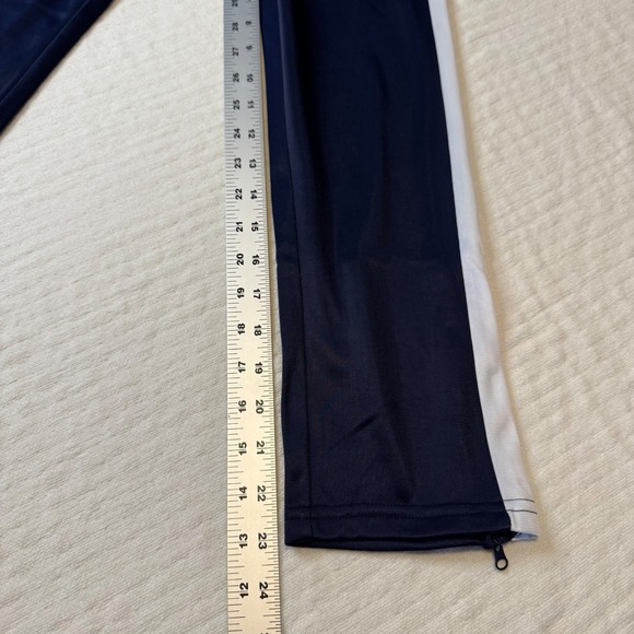 FILA Settanta Track Pant Kids Small Navy Zip Ankle Side Stripe Athletic Sports - Picture 8 of 8